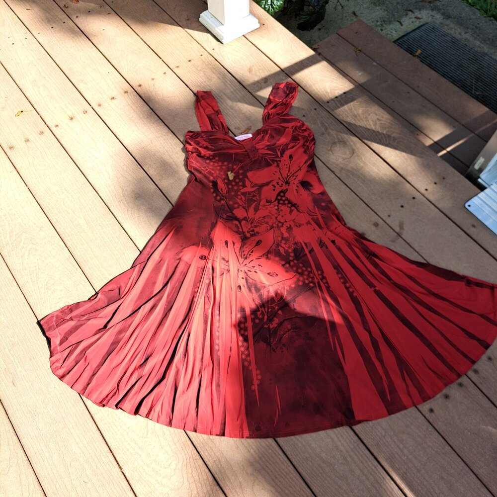 Pretty woman ' slinky ' dress size 1red